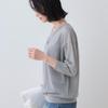INDIVI Washable Sheer Layered Knit Light Gray Size 38 Lamé Sweater, 12712470, Women's, (011), (M)