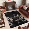 Chelsea Personalized Text Floor Rug Office Rug Perfect for Game Room Kitchen Entryway Bedrooms Anti-slip Rug Decorate Offices