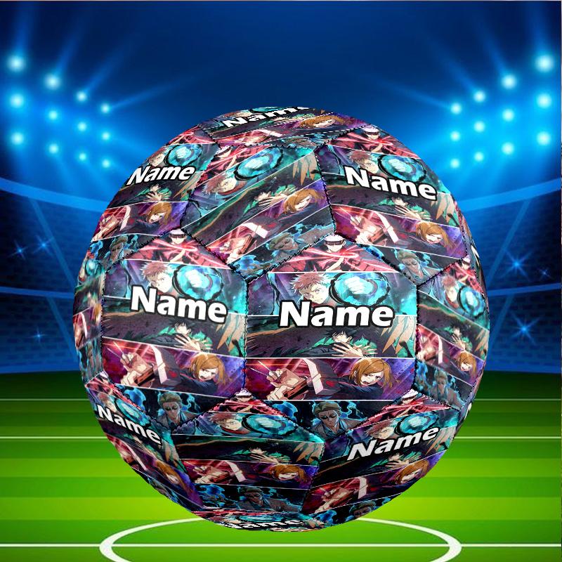 Custom Name Personalized Jujutsu Kaisen Print Size 5 Soccer Ball Training & Match Football, for Team, Kicking, Gift for Football