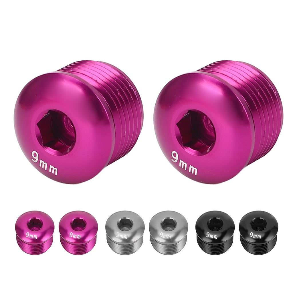 2 BUC Capac de protecție împotriva prafului pentru pedale de bicicletă M14 9mm Aliaj de aluminiu Șurub de blocare protector pentru pedale pentru Moun