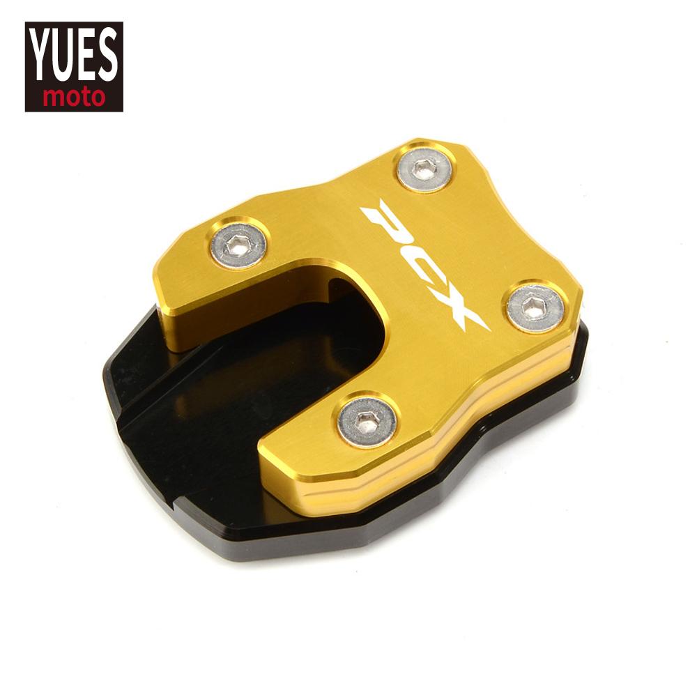 Moto Accessories Side Stand Pad Plate Kickstand Enlarger Support Extension For HONDA PCX125 PCX150 PCX 125 PCX 150 2018-