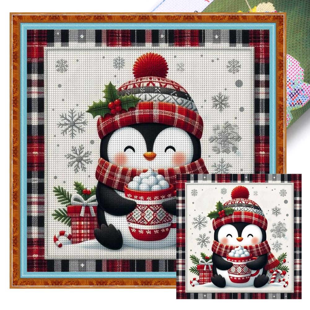 Full Embroidery Eco-cotton Thread 11CT Printed Cartoon Cross Stitch Kit Art