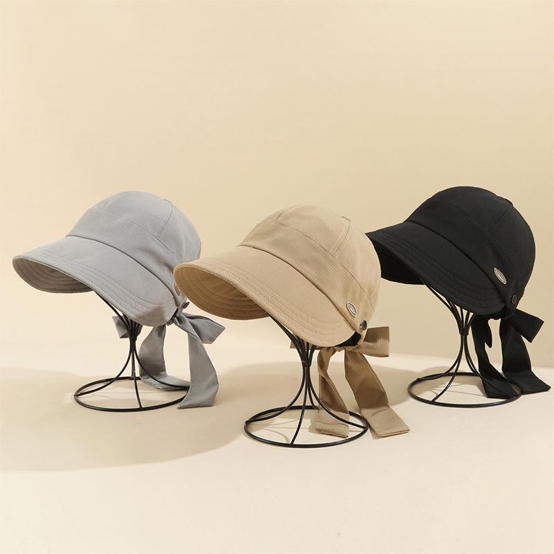 Quick-drying peaked cap for women in spring and summer, can hang masks to show their faces, small visor, outdoor UV-proof equestrian hat