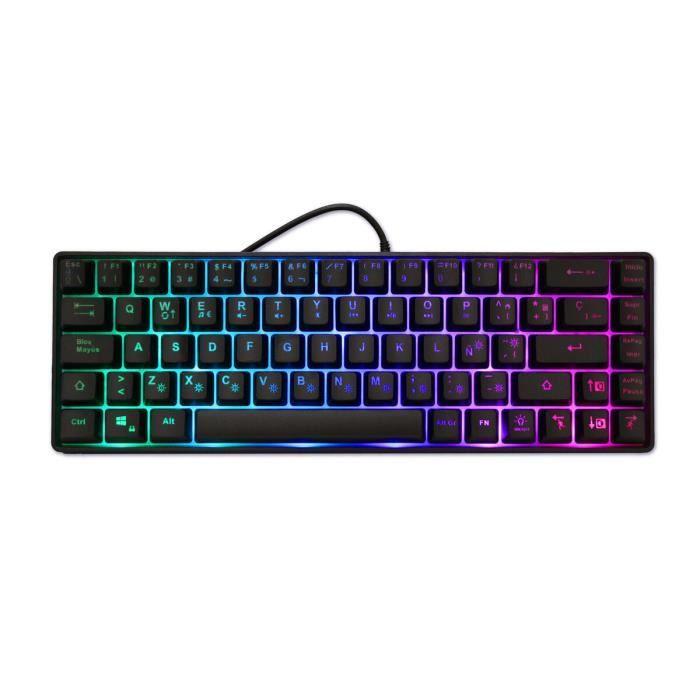 Clavier CoolBox DG-TEC65-RGB Espagnol Qwerty