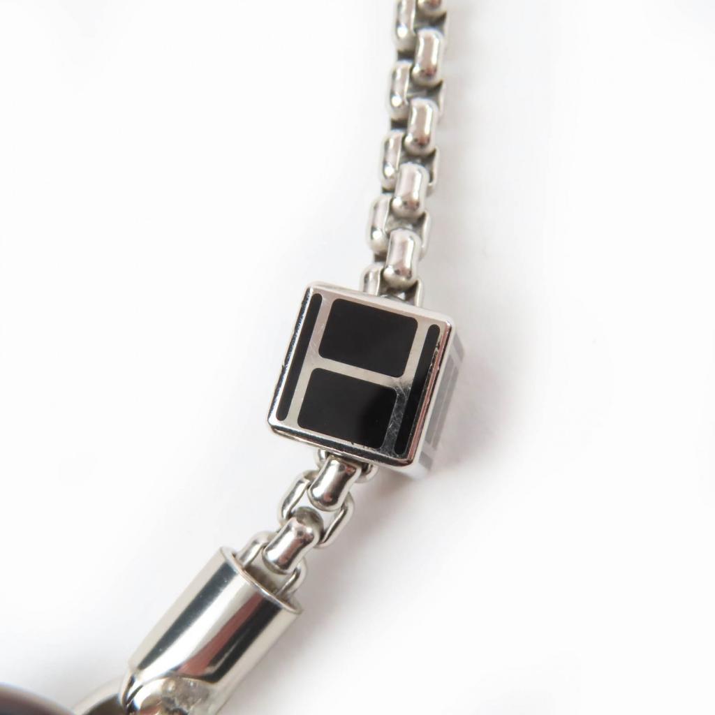 Excellent HERMES Necklace Meli Melo H logo Pendant Silver Women Used