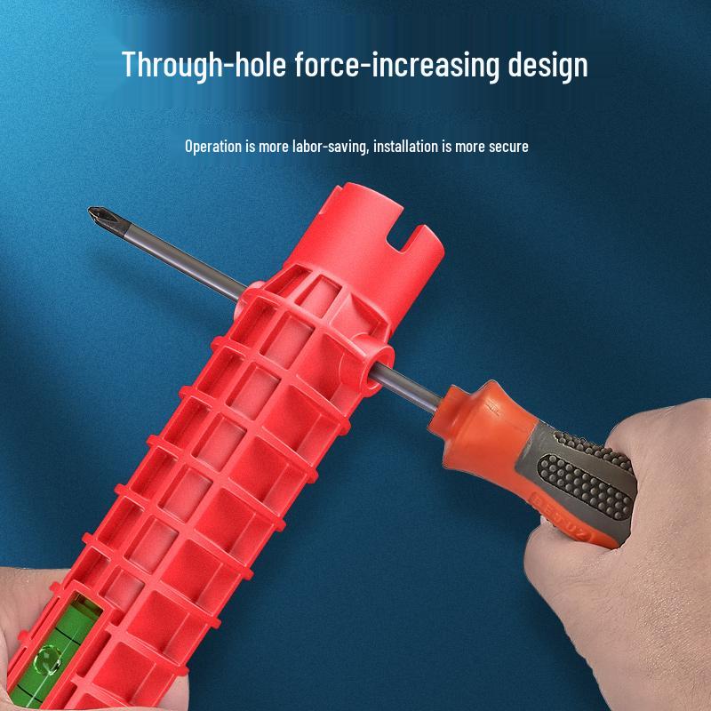 Eight-in-One Multifunctional Faucet & Pipe Wrench Tool for Bathrooms