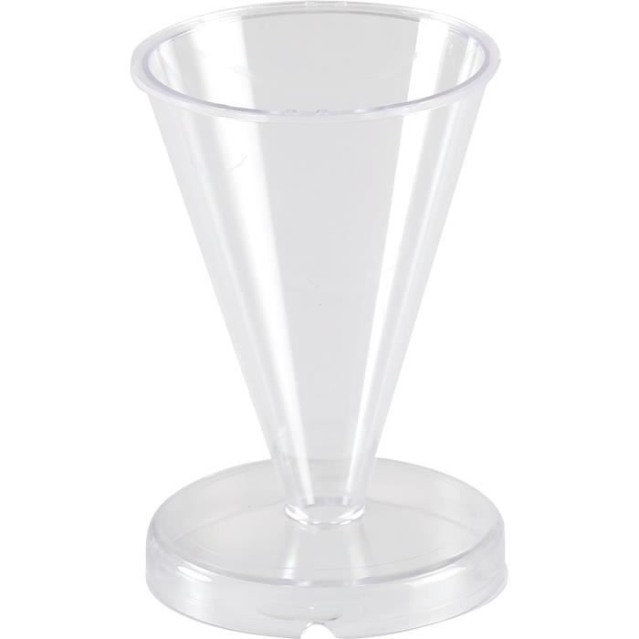 Moule à bougie Cristal Cone H78 mm Ø55 mm - Graine créative Incolore