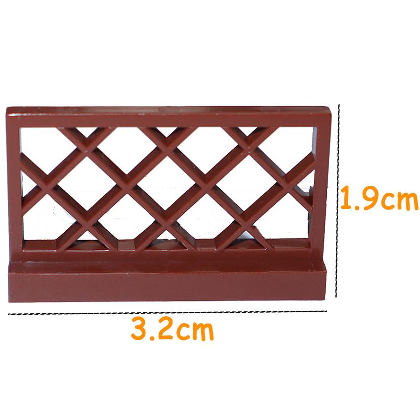 City Accessories Building Block MOC Part Fence Railing Stair Barrier Ladder Guard Bar Castle Garden Farm Assemble Brick 3185