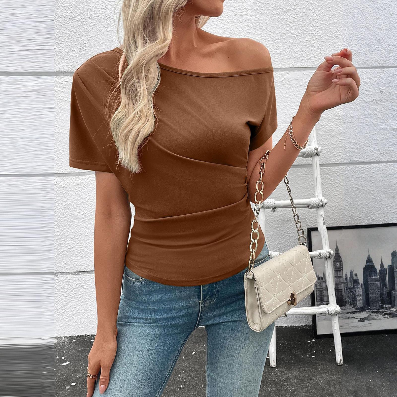 Women s Fashionable Casual -color Top S
