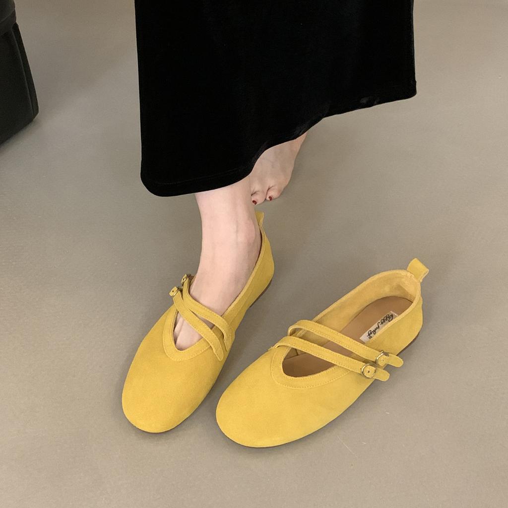Fashion Bailamos 2025 New Brand Women Flats Soft Leather Eelgant Dress Shoes Round Toe Shallow Slip On Ladies Casual Ballet Shoes