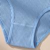 Cotton Thongs for Women Low Rise Sexy Ribbed No Show Ladies Panties Soft Breathable