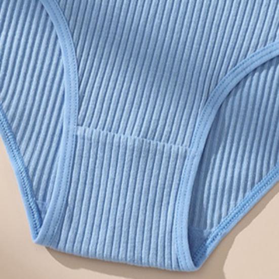 Cotton Thongs for Women Low Rise Sexy Ribbed No Show Ladies Panties Soft Breathable