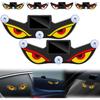 Solar Demon Eye LED Car Window Light, No Drill Led Eyes for Car Windshield, USB-C Powered Devil Eyes Warning Light for Cars Rear Window, Dynamic Rear