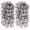 Silk Green Plants & Flowers Hanging Vines for Home, Wedding & Outdoor Decor