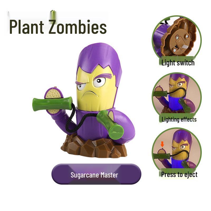Plants Vs. Zombies Toy Set: Bewitching Mushroom, Fish Hook, Grassland Mine, Flaming Tree, Poison Pea