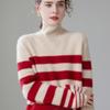 Fanzhen Women's High-Neck Thick Cashmere Blend Sweater