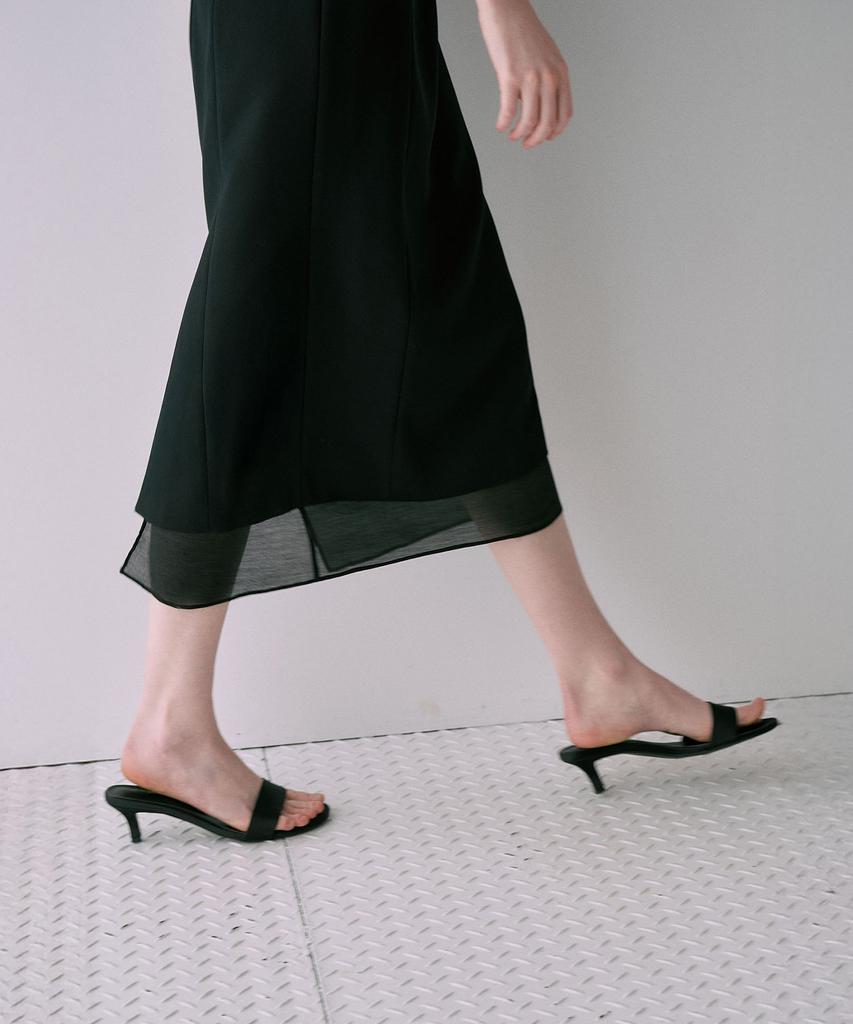 Lamerei Classic Boat-Neck Dress[Lmbfspdr809]-Black