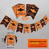 Festone Decorazione Lanterna Zucca di Halloween - Bandierine da Appendere per Atmosfera di Festa e Oggetti di Scena per Foto