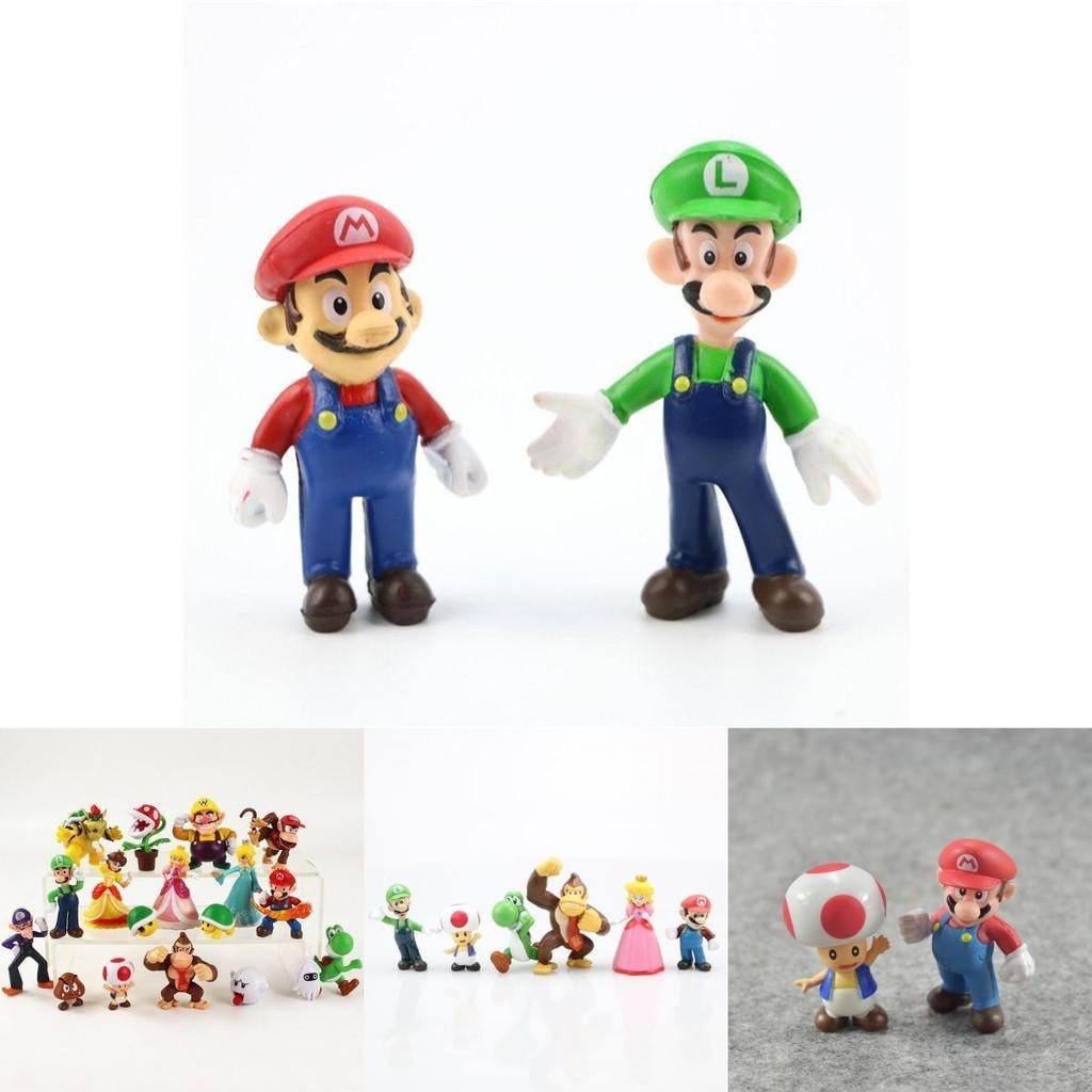 Superleuke Super Mario actiefiguurtjesset voor je verzameling en als decoratie in huis.
