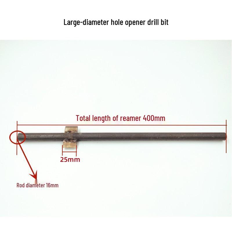Extended Woodworking Drill Bit Template & Connection Rod for Hole Enlargement