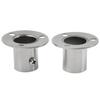 19.5mm Closet Rod Brackets 22.5mm 26mm Closet Clothes Flange High Quality Holder Socket Stainless Steel Bracket