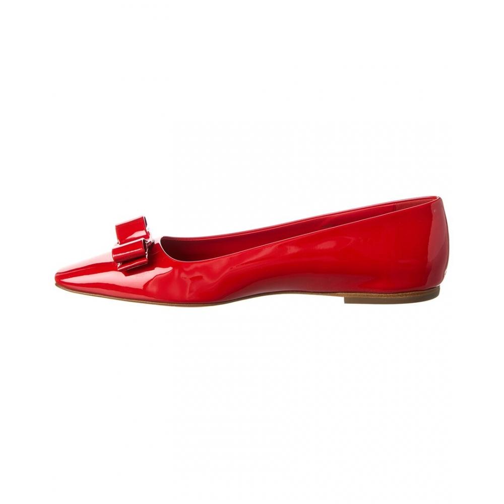 Salvatore Ferragamo Ferragamo Anz 1 Patent Flat Red