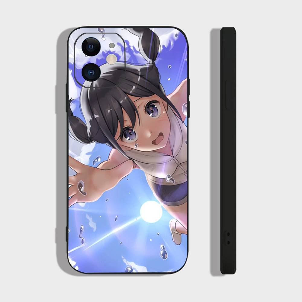 

Амано Хина Анимация Твоё Имя Чехол для Телефона Для IPhone 17 Air 16 15 14 13 Pro Max 11 12 Черный Силиконовый Чехол IPHONE 17