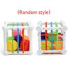 Baby Montessori Sensory Toys Shape Sorter Cube Baby Toys with Colorful Fruits Activity Learning Fine Motor Skill for 1 Year Old