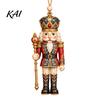 Nutcracker Tree Pendants Folk Art 2D Ornament, Acrylic Christmas Hanging Decoration, Retro Lightweight Decorations Angel Santa Rocking Horse Ornament