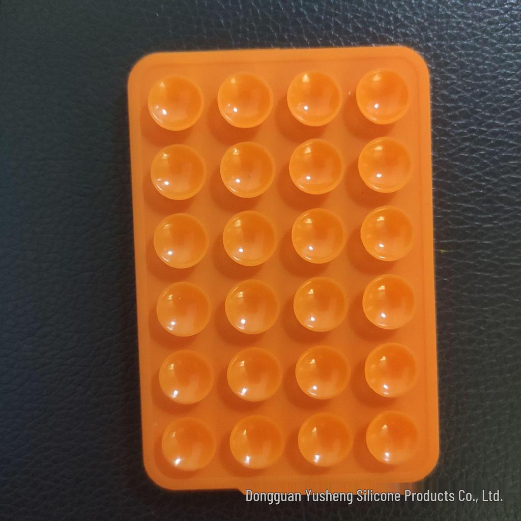 Square 24-Hole Thickened Silicone Phone Holder Suction Cup Sticker