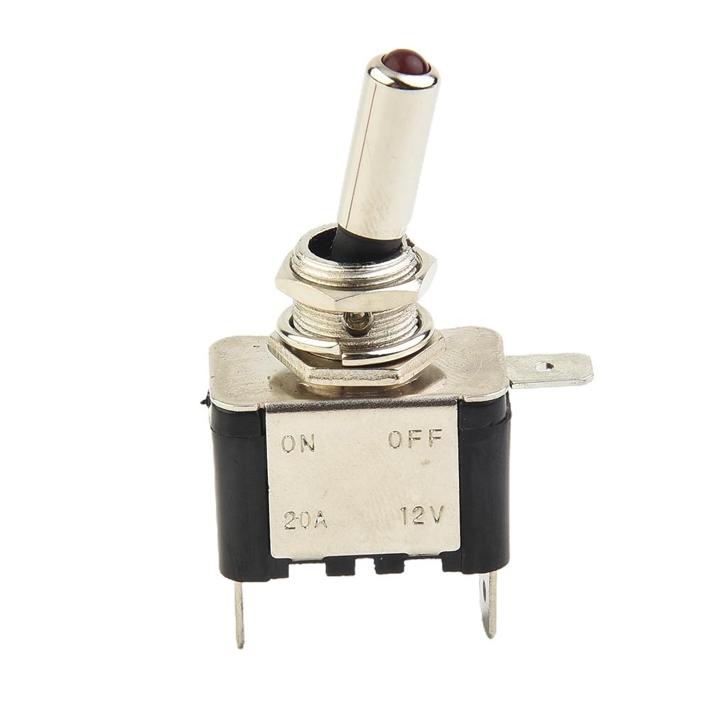 Toggle Switch LED On-Off RED SPST Safety Single Pole
