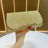 Lightweight Luxury Clutch For Women With Pleated Design And Sequins For Evening Events