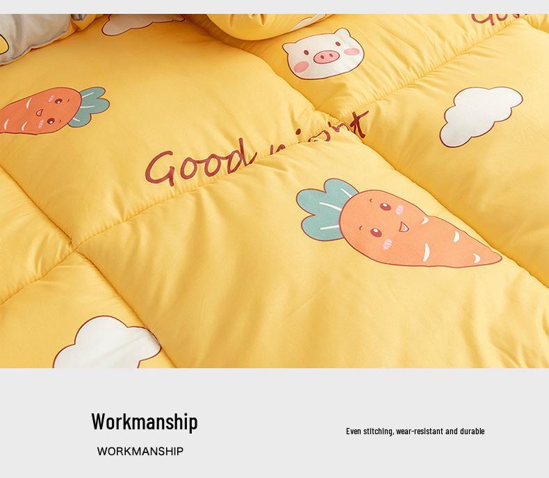 All-Season Machine Washable Cotton Quilt for Dorms: Perfect for Spring, Autumn, and Winter In Twin or Double Sizes