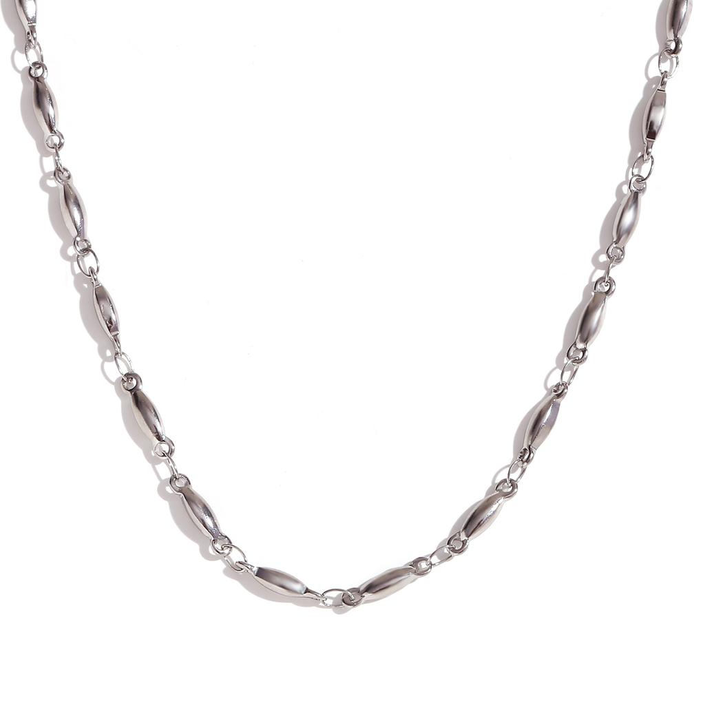 Tarnish Free Waterproof Handmade Long Beads Chain Necklaces Bracelets Anklets Waist Chain Stainless Steel Jewelry For Women