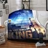 1Pc King'S Final Dance Flannel Blanket, Soft And Comfortable, Casual Warm, Camping Travel, Christmas, Halloween Xmas Gift L1562