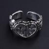 Modern Love Crosses Statement Ring Trendy Minimalist Finger Rings Jewelry For Casual Or Formal Occasions Gift