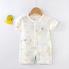 Tuta Jumpsuit Romper in Cotone Jacquard per Bebè 2025, 0-1 Anno, Body Sottile ed Elegante Classe A