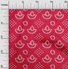 oneOone Cotton Flex Carmine Red Fabric Ethnic Bandhani Craft Projects Decor Fabric Printed By The Yard 40 Inch