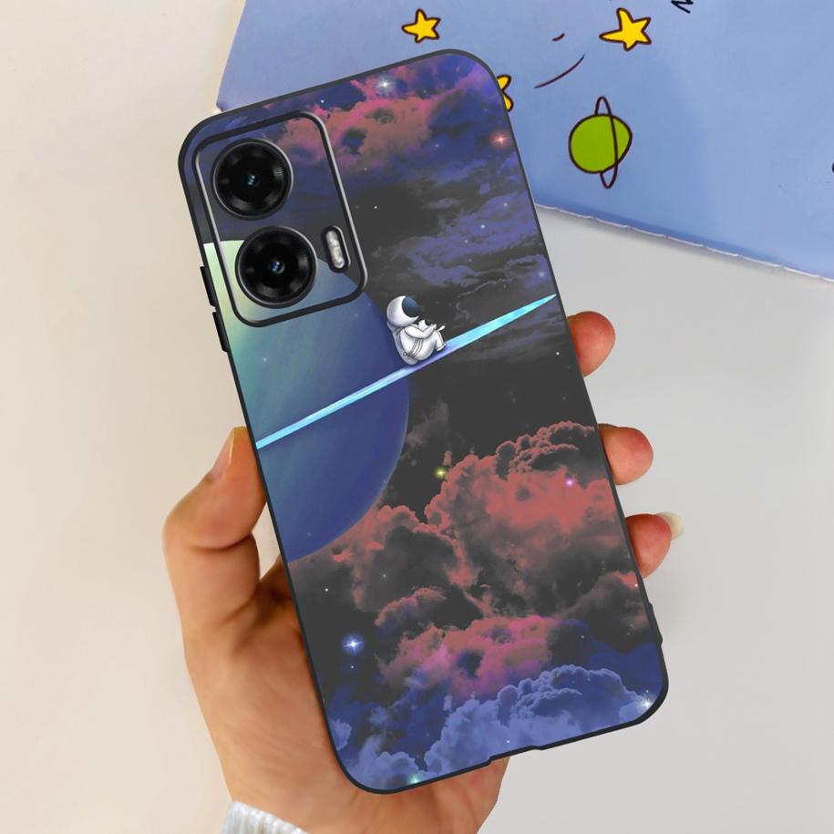 For Motorola Moto G35 5G Case Popular Flower Butterfly Soft Silicone TPU Matte Cover For Moto G35 2024 G 35 MotoG35 Phone Shells