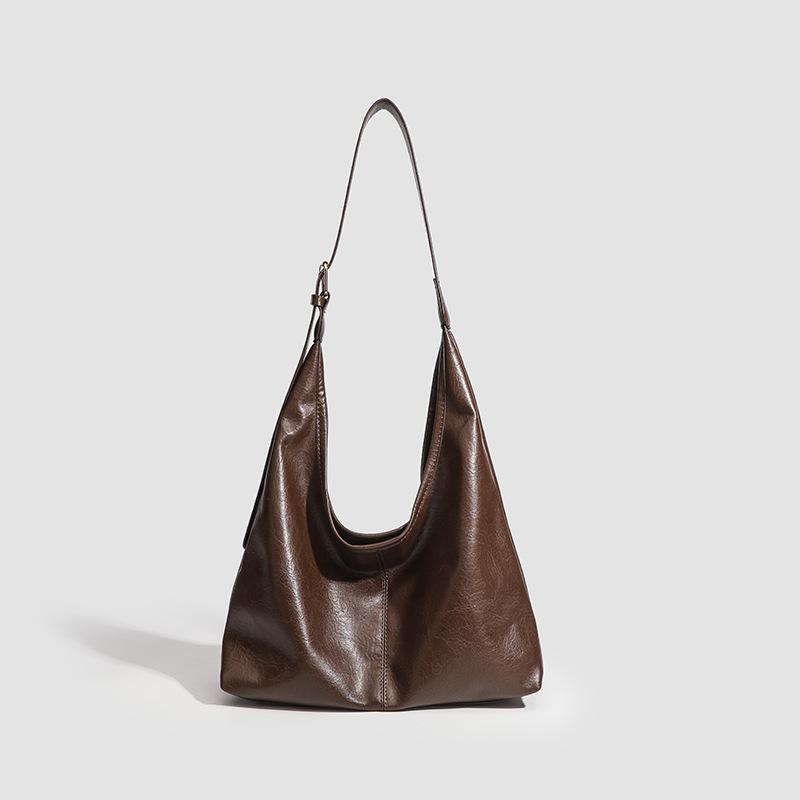 Autumn and Winter New Women's Bag PU Large-capacity Commuter Retro Bag Classic College Student Versatile Shoulder Bag