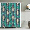 Cute Animal Shower Curtain Woodland Forest Wildlife Bathroom Decor Nature Backdrop Washable Waterproof Fabric