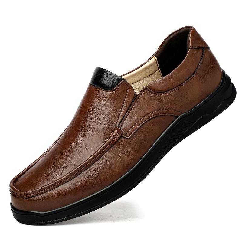 

Высококачественная мужская обувь, стильные мужские мокасины, натуральная кожа, мужская повседневная обувь, новое поступление, мужская деловая обувь, мужская обувь для вождения 38 коричневый