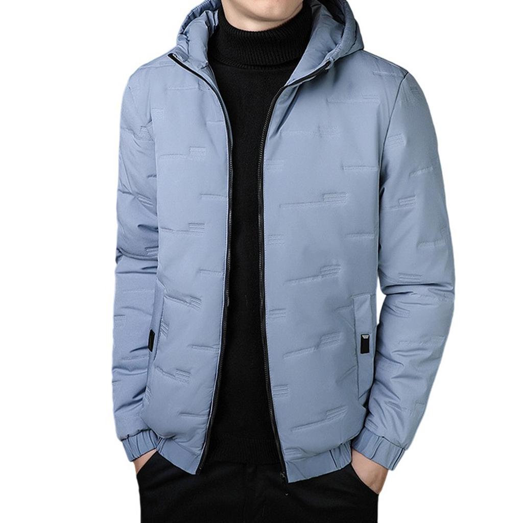 Men  Thickened  Leisure  Loose  Cotton-Padded Jacket  Hooded Hood  Coat