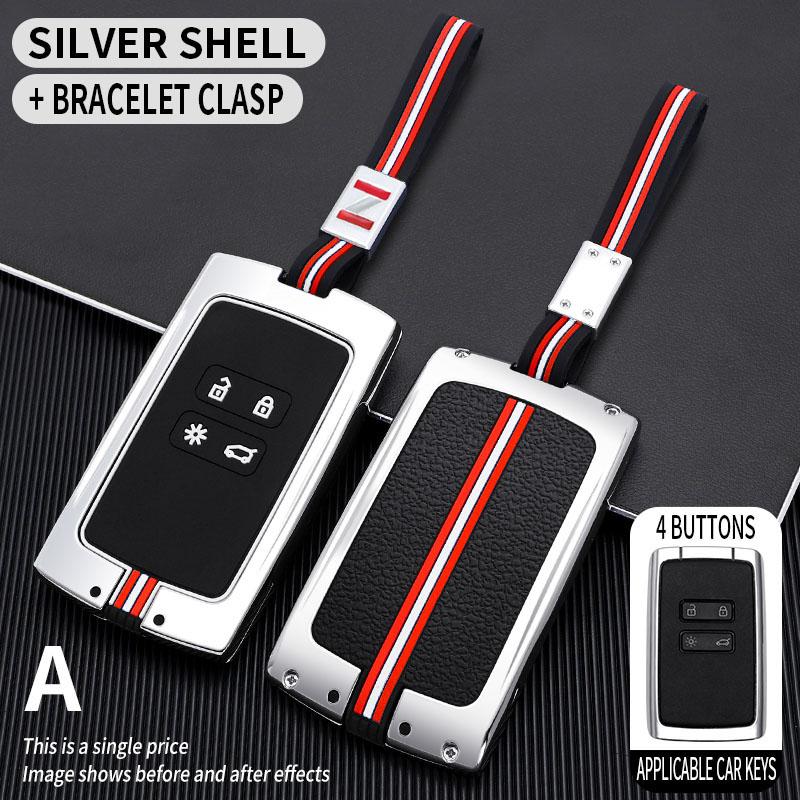 Metal Car Key Cover Fob Case Shell for Renault Megane Espace Kadjar Talisman Captur Koleos Arkana Clio Grand Scenic Sandero