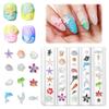 MAYCREATE® 3D Ocean Silicone Nail Molds, Beach Nail Charms Resin Nails Art Molds Starfish Seashells Carving Template for Women Acrylic DIY Nails Su