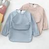 Waterproof Long Sleeve Bib Soft Material Washable Burp Cloth Children PU Bibs  Baby Accessories