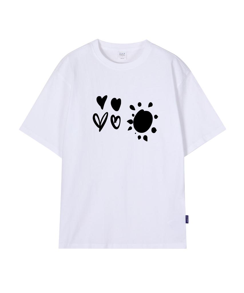 OHP Ohpxquirk Sunbloom Semi-Over Short Sleeve Tee (Type B)