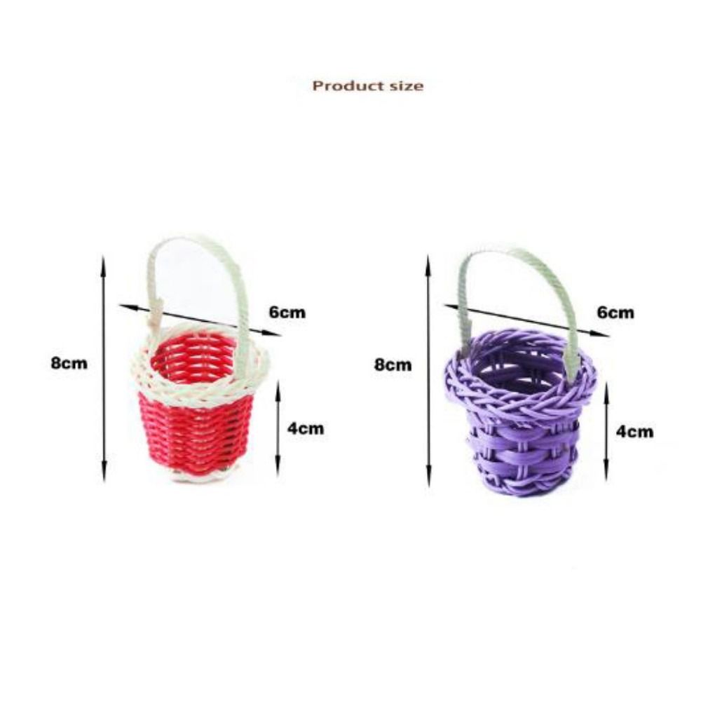 Modisches Puppenhauskorb Miniatur Handkorb aus Weinreben Für BJD Puppen/für Ob11 Puppen