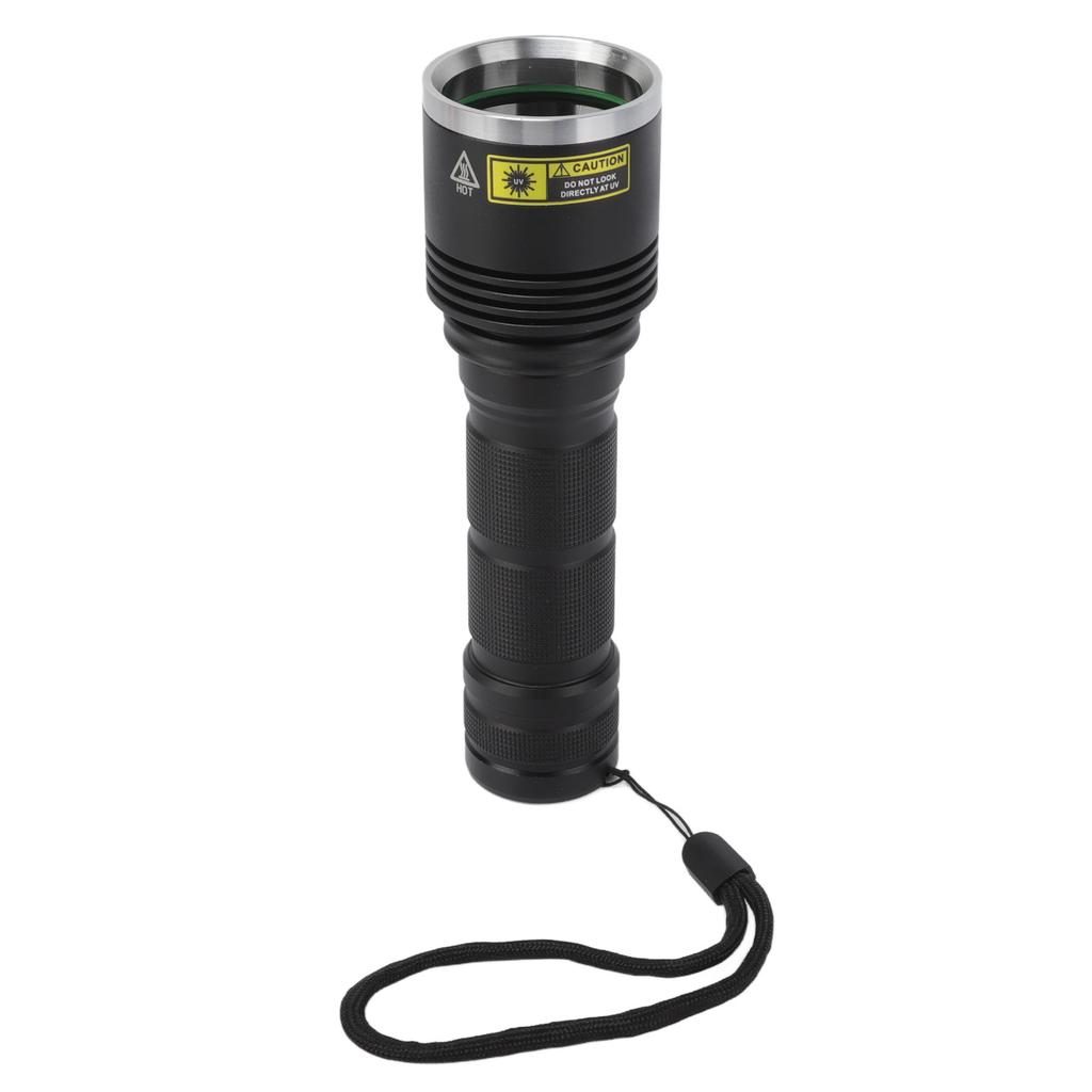15W 365nm UV LED Flashlight Black Filter Optical Lens Torch Pet Urine Detector for Resin Curing