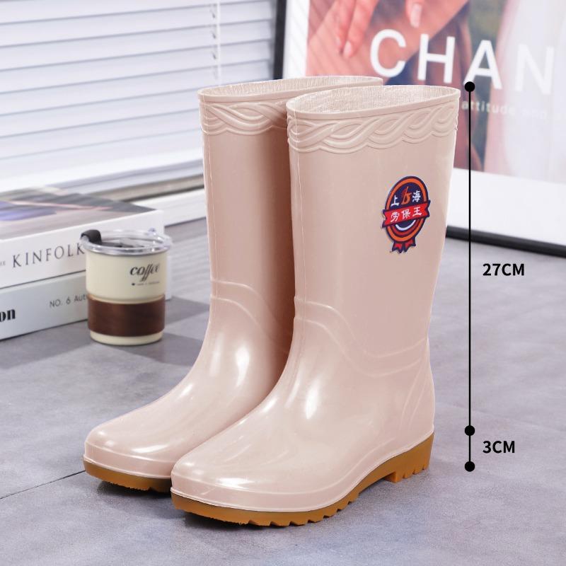 

Labor insurance king extra large size women s rain boots tall nonslip beef tendon sole rain shoes cleaning work women s water shoes 35